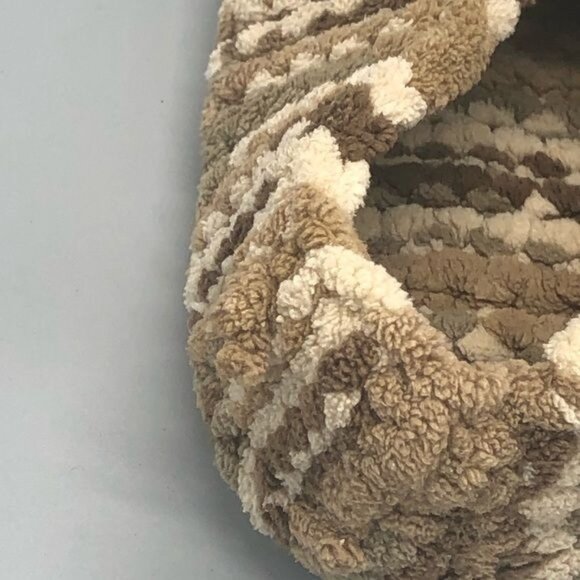 Kids Handmade Knitted Camo Slippers soft 6.6" long READ - Picture 5 of 10